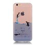 Transparente Pinguinh&uuml;lle iPhone 6 6s TPU Silikonh&uuml;lle Meer transparent blau