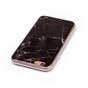 Schwarze Silikon TPU Marmor H&uuml;lle f&uuml;r iPhone 6 und 6s