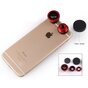 Universelles 3-in-1-Weitwinkel-Fisheye-Makroobjektiv - mit Handy-Smartphone-Clip
