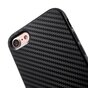 Kohlefaser iPhone 7 8 SE 2020 SE 2022 TPU H&uuml;lle mit schwarzem Aufdruck