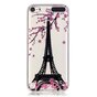 Paris rosa Bl&uuml;te transparent iPod Touch 5 6 7 TPU Silikonh&uuml;lle