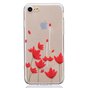 TPU Fall iPhone 7 8 SE 2020 SE 2022 Aufdruck Mohn Fall rote Blumen