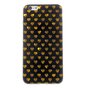 Schwarzgold Herzen iPhone 6 6s Abdeckung