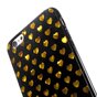 Schwarzgold Herzen iPhone 6 6s Abdeckung