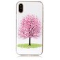 Rosa Blumenbaum iPhone X XS Fall Bl&uuml;te TPU Fall