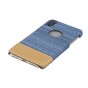 Staubblaue Leder braune Kombinationsh&uuml;lle f&uuml;r iPhone X XS Hardcase Cover