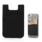 Universal Cardholder selbstklebender Kartenhalter Silikontelefon - Schwarz