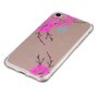 Klare rosa Blume Zweig Silikon iPhone 7 8 SE 2020 SE 2022 H&uuml;lle H&uuml;lle Abdeckung