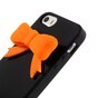 Schwarze 3D orange Fliege iPhone 5 5s SE 2016 H&uuml;llenh&uuml;lle Abdeckung