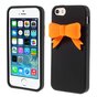 Schwarze 3D orange Fliege iPhone 5 5s SE 2016 H&uuml;llenh&uuml;lle Abdeckung