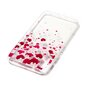 Herz Fall iPhone X XS rosa rot Fall TPU transparent