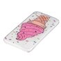 Rosa Eis iPhone X XS Fall gesprenkelt transparente Eiscreme TPU Fall