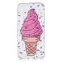 Rosa Eis iPhone X XS Fall gesprenkelt transparente Eiscreme TPU Fall