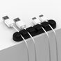 Orico Cable Organizer Schwarzer selbstklebender Kabelorganisator mit 5 Steckpl&auml;tzen