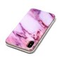 Rosa Marmortasche iPhone X XS lila H&uuml;lle TPU Marmor