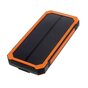 Sun wiederaufladbare orange schwarz Power Bank 10000 mAh Outdoor-Solarbatterie