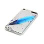 Transparente H&uuml;lle f&uuml;r iPod Touch 5 6 7 TPU blaue Federflecken