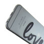 TPU transparente H&uuml;lle f&uuml;r iPhone 6 6s Love Cover