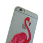 Transparente rosa Flamingo TPU H&uuml;lle f&uuml;r iPhone 6 6s H&uuml;lle