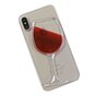 Transparente Hartschalen-Weinh&uuml;lle f&uuml;r iPhone X XS Cover