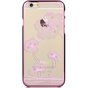 COMMA Blumen iPhone 6 6s H&uuml;lle - Swarovski Kristalle - Flieder Lila Chrom