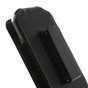 Hosenclip iPhone 7 8 SE X Xs 11 Pro - Ledertasche schwarz