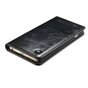 Caseme Oil Wallet Lederbezug iPhone 6 6s - B&uuml;cherregal Schwarz