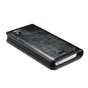 Caseme Oil Wallet Ledertasche Kompatibel mit iPhone 5 5s SE 2016 - Bookcase Schwarz