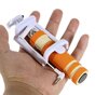 Faltbarer Selfie-Stick Universal - Orange Weiss - Audio-Fernbedienung