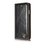 Caseme Oil Wallet Ledertasche iPhone 7 8 SE 2020 SE 2022 - B&uuml;cherregal Schwarz