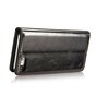 Caseme Oil Wallet Ledertasche iPhone 7 8 SE 2020 SE 2022 - B&uuml;cherregal Schwarz