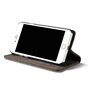 Caseme Canvas Wallet Stoffetui iPhone 6 6s B&uuml;cherregal - Ash Grey Charcoal