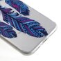 Klare Dreamcatcher Feder iPhone 7 8 SE 2020 SE 2022 TPU H&uuml;lle - Blau Lila