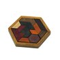 Wooden Hexagon Puzzle - Thinking Puzzle - Schwieriges Spiel und sch&ouml;n als Geschenk