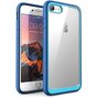 Transparente iPhone 7 8 SE 2020 SE 2022 Hybrid TPU H&uuml;lle - Blue Shock Absorbing Scratch Resistant