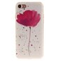 Mohn TPU H&uuml;lle iPhone 7 8 SE 2020 SE 2022 - Weiss Pink