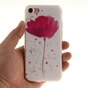 Mohn TPU H&uuml;lle iPhone 7 8 SE 2020 SE 2022 - Weiss Pink