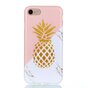 Gold Ananas Marmor H&uuml;lle iPhone 6 6s H&uuml;lle - Pink White Gold