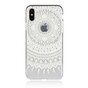 Klare Mandala iPhone X XS Hybrid TPU Hartschalenh&uuml;lle - Weiss