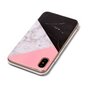 Geometrische Flugzeuge Marmorh&uuml;lle f&uuml;r iPhone X XS - Pink White Black