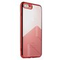 Sulada Clear iPhone 7 Plus 8 Plus TPU-H&uuml;lle - Rot Metallic