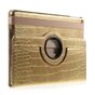 Krokodilhaut Textur Twist Cover Stand Fall iPad 2017 2018 - Gold