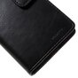 Mercury Blue Moon Bookcase Geldb&ouml;rse Kompatibel mit iPhone 6 6s H&uuml;lle - Schwarzes Leder
