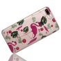 Flamingo Tropical Glitter TPU H&uuml;lle f&uuml;r iPhone 7 Plus 8 Plus - Transparent Pink Green