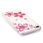 Glitzer Blumenetui TPU iPhone 7 Plus 8 Plus - Transparent Pink