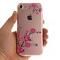 Klare Bl&uuml;tenzweige iPhone 7 8 SE 2020 SE 2022 TPU-H&uuml;lle - Pink Lila