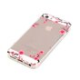 Translucent Graceful Blossom Branches iPhone 5 5s SE 2016 TPU-H&uuml;lle - Pink Black