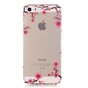 Translucent Graceful Blossom Branches iPhone 5 5s SE 2016 TPU-H&uuml;lle - Pink Black