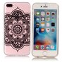 Klare Mandala Flower iPhone 7 Plus 8 Plus TPU H&uuml;lle - Schwarz