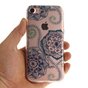 Klare Mandala Flower iPhone 7 8 SE 2020 SE 2022 TPU H&uuml;lle - Blau